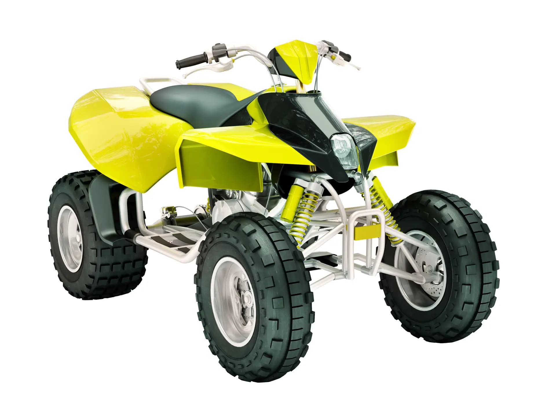 Yellow ATV